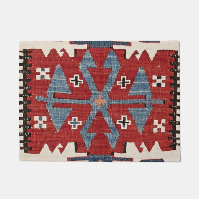 Paillasson Flèche en Diamant Bleu Konya II Red Cowboy  (Devant)