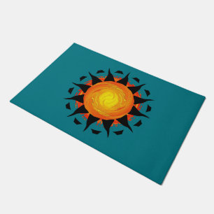 Paillasson Fleur abstraite de Sun