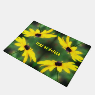Paillasson Fleur Black Eyed Susan Daisy Personnalisée