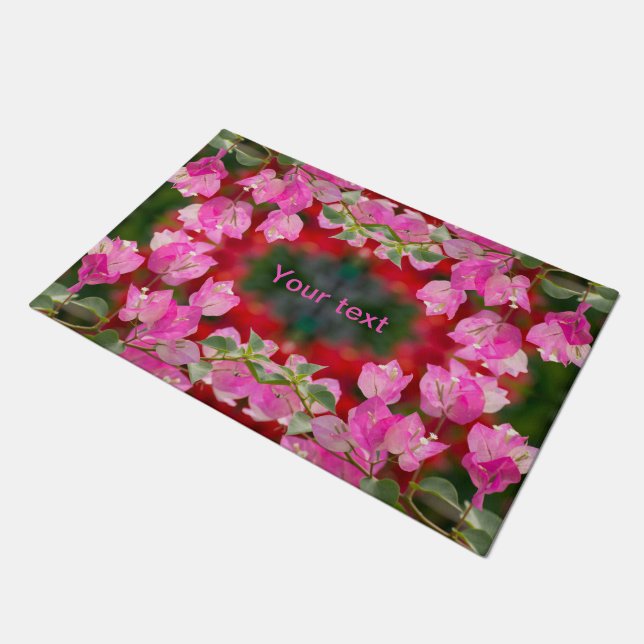 Paillasson Fleur de bougainvilliers roses (Incliné)