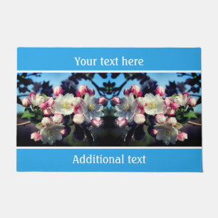 Paillasson Fleur de crabe printanière fleurs personnalisées