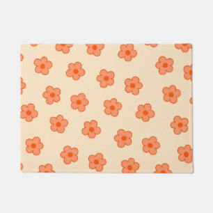 Paillasson Fleur Hippie Orange Peach Preppie