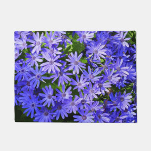 Paillasson Fleurs bleues à la marguerite Nature Photographie