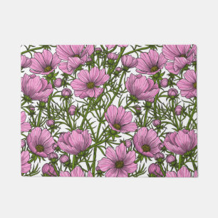 Paillasson Fleurs Cosmos roses