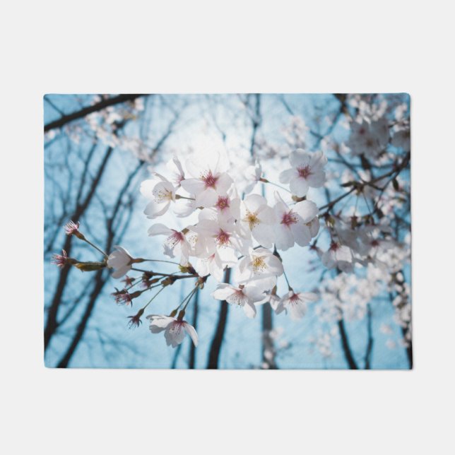 Paillasson Fleurs de cerisier de Japonais de l'Asie (Devant)