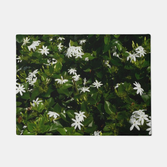 Paillasson Fleurs de jasmin Botanique tropicale florale (Devant)