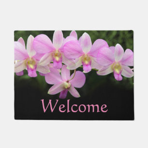 Paillasson Fleurs de rose d'orchidée de Cymbidium