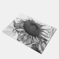Fleurs de soleil géantes Vintage Art noir et blanc
