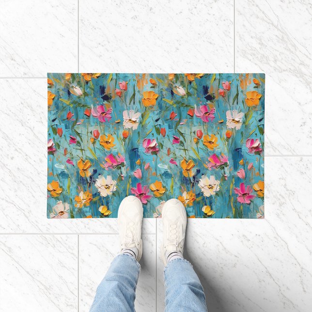 Paillasson Fleurs d'été texturées 2 (Créateur téléchargé)