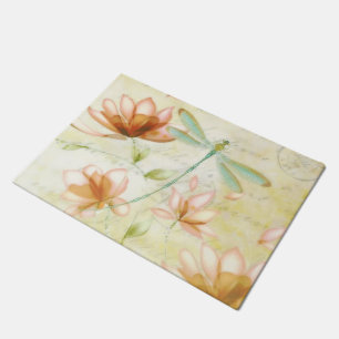 Paillasson Fleurs et libellule
