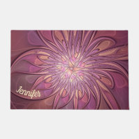 Fleurs fractales modernes abstraites Couleurs de b