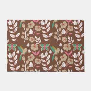Paillasson Fleurs motifs florales sans soudure, feuilles, pap