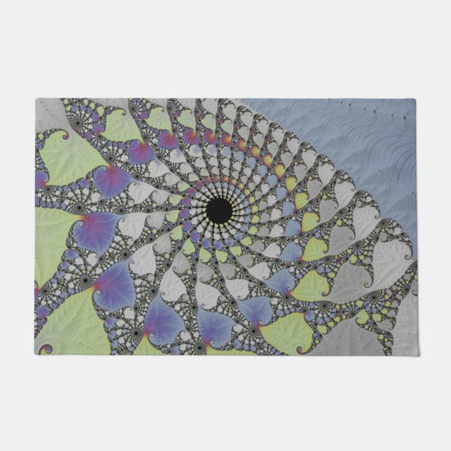 Paillasson  Fractale texture feuille (Devant)