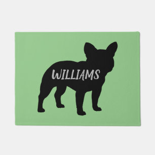 Paillasson Français Bulldog Silhouette Personnalisé Français