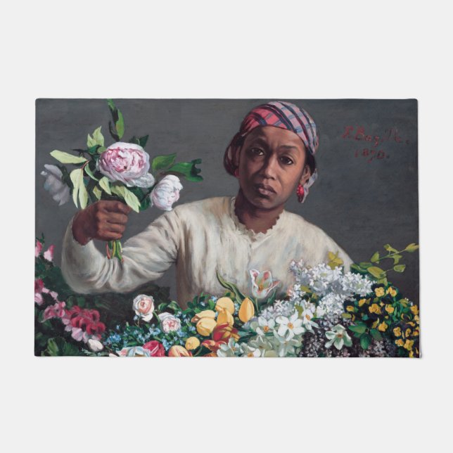 Paillasson Frédéric Bazille - Jeune femme aux pivoines (Devant)