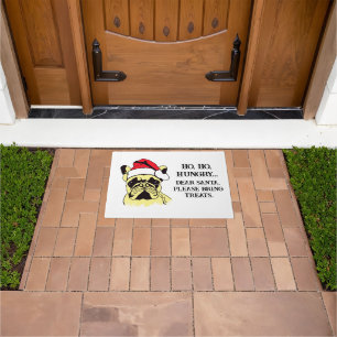 Paillasson French Bulldog Noël Cartographie Porte Mat