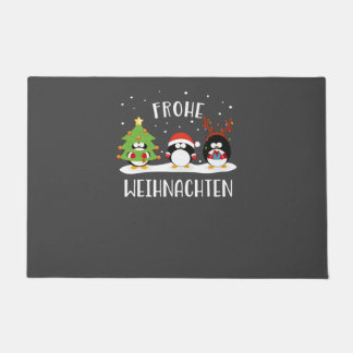 Paillasson Frohe Weihnachten Joyeux Noël Lustig Pinguine