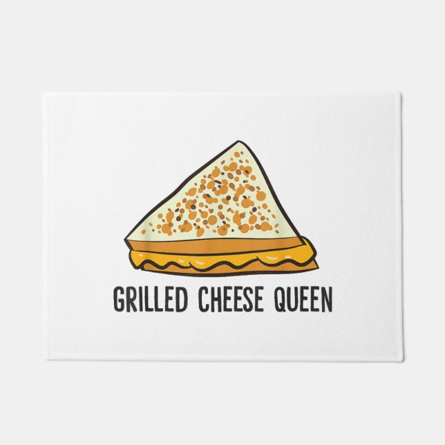 Paillasson Fromage Grillé Queen Funny Fromage Grillé (Devant)