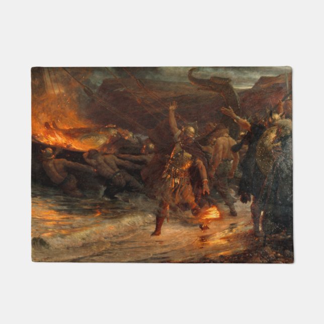 Paillasson Funérailles d'un viking (par Frank Dicksee) (Devant)