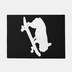 Paillasson Funky French Bulldog Sur Skateboard Art Boys Homme
