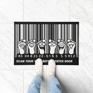Paillasson Funny Entertainment Empreinte Barcode Doormat