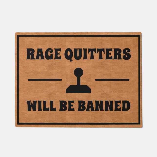 Paillasson Funny Gaming Humor Simple Minimalist Rustic  (Devant)