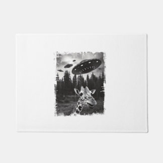 Paillasson Funny Giraffe UFO Zoo animal Weird meme Graphisme