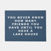 Funny Lake House Friends Citer Texte modifiable Bl
