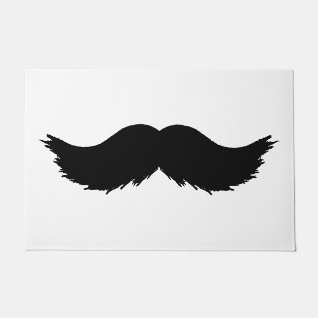 Paillasson Funny Moustache noire (Devant)