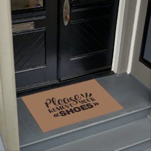 Paillasson Funny Sarcastic Merci de retirer vos chaussures Bi