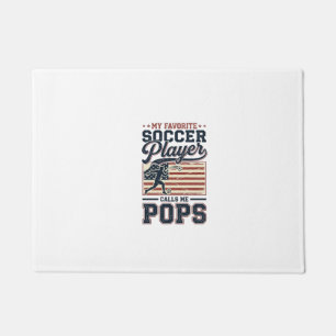 Paillasson Funny Soccer Pops Vintage Gravure Design de T-shir