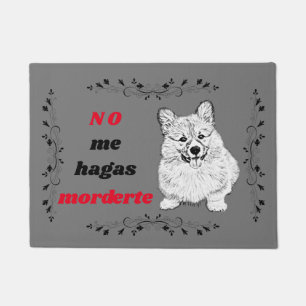 Paillasson Funny Welsh Corgi Doormat (Felpudo) en espagnol