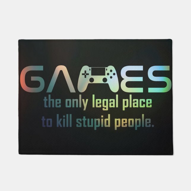 Paillasson Gamer Gift | Jeux Le Seul Lieu Juridique (Devant)