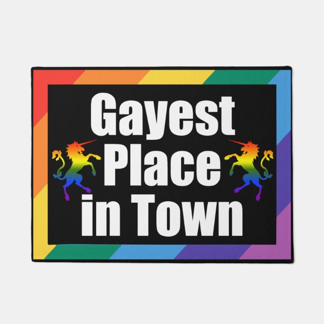 PAILLASSON GAYEST PLACE DANS LA VILLE DOORMAT (Devant)