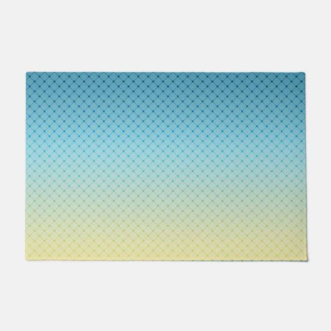Paillasson Géométrique, dégradé, Ombre, coloré (Devant)