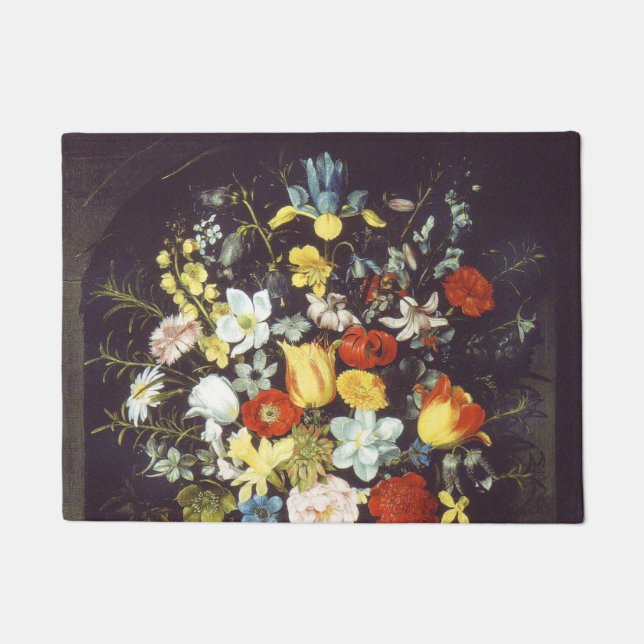 Paillasson Georg Flegel Gros morceau de fleurs (en niche) (Devant)