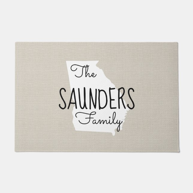 Paillasson Georgie Famille Monogramme State Domat (Devant)