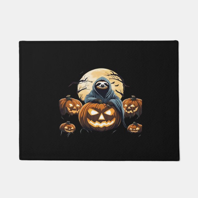 Paillasson Ghostly Sloth's Midnight Haunt Classic T-Shirt (Devant)