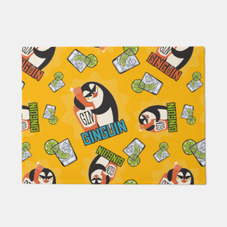 Paillasson gin Motif, ginguin cadeau de pingouin pour les fan