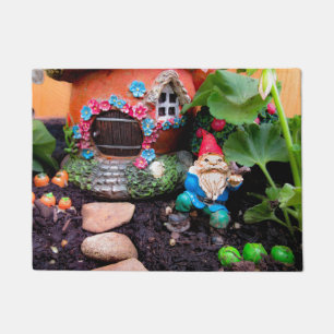 Paillasson Gnome géranium 01