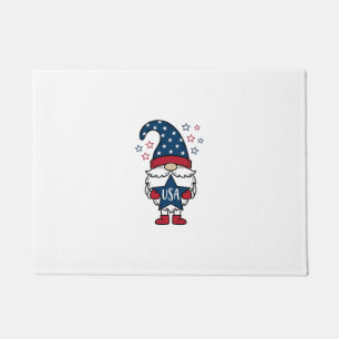 Paillasson Gnome Patriotique USA Étoile Vectorielle Conceptio