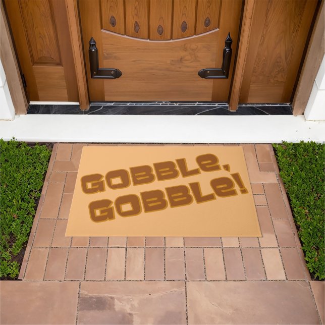 Paillasson Gobble, Gobble Thanksgiving   (De plein air)