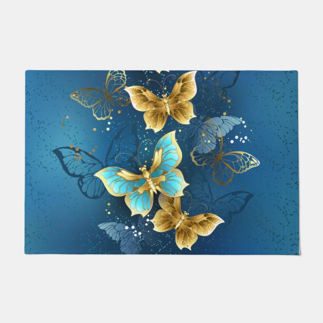 Paillasson Golden butterflies (Devant)