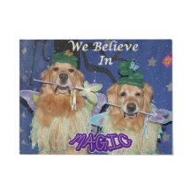 Golden retriever que nous croyons à la magie