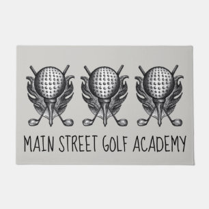 Paillasson Golf Ball Tee Clubs Golf Customisé