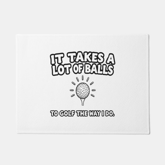 Paillasson Golf Lover T-Shirt Design (Devant)