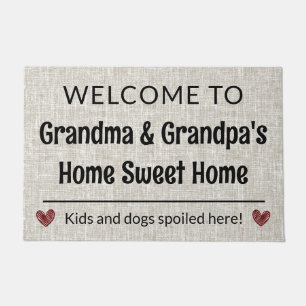 Paillasson Grand-parent Maison Sweet Home Accueil Personnalis