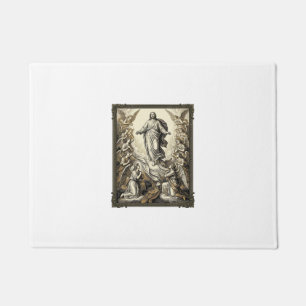 Paillasson Gravure d'ange d'ascension vintage Vector Art_1