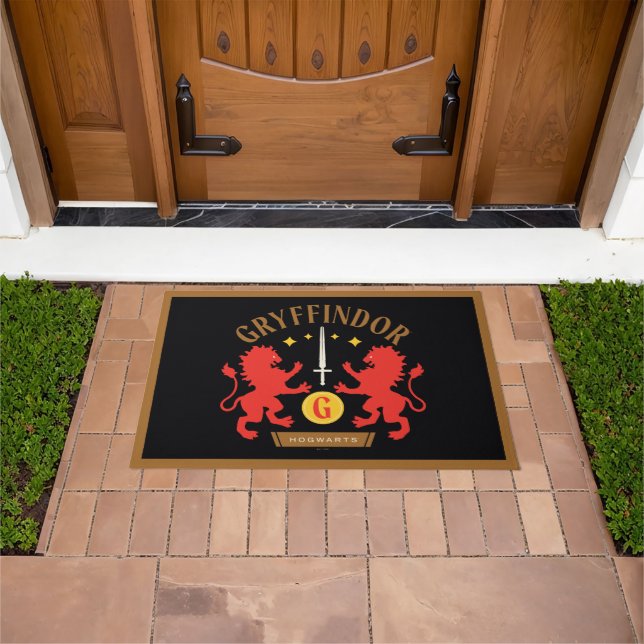 Paillasson GRAYFFINDOR™ Maison double Lion épée graphique (De plein air)