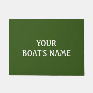 Paillasson Green Boat Name Dock Mat